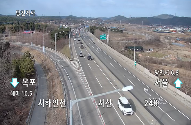 서산IC 폐쇄회로(CC)TV 화면 / 사진 = 국토교통부