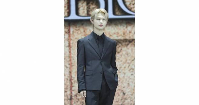 엔하이픈 멤버 니키가 지난해 5월 서울 성북구 고려대학교 화정체육관에서 열린 엔하이픈 'DARK BLOOD' 발매 쇼케이스에서 포즈를 취하고 있다./사진=뉴시스