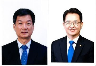 사진 왼쪽부터 박균택, 이용빈 광주 광산구(갑) 예비후보.