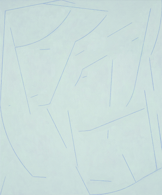 허우중, Layers No.9, 캔버스에 유채 색연필, 73×61cm, 2021. 대전시립미술관 제공