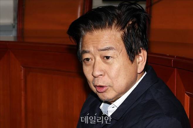 컷오프(공천배제)에 반발해 무기한 단식 농성 중이던 노웅래 더불어민주당 의원이 지난달 28일 오후 서울 여의도 국회 더불어민주당 당대표실에서 데일리안과 인터뷰를 하고 있다. ⓒ데일리안 홍금표 기자