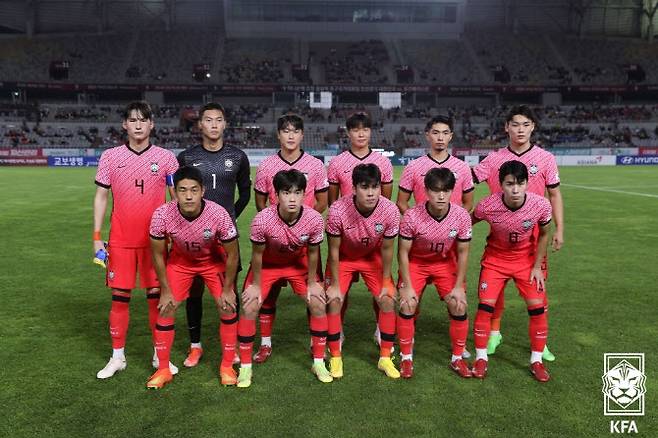 한국 U-23 축구대표팀. 사진=대한축구협회
