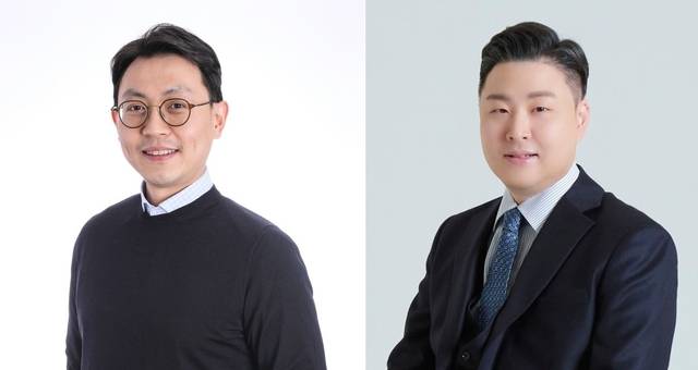 패션 업계 오너 2세들이 경영 전반에 나서면서 해외 진출에 열중하고 있는 가운데 경기 침체를 극복하고 실적 개선을 이뤄낼 수 있을지 관심이 쏠린다. 사진은 강준석 BYN블랙야크그룹 사장(왼쪽)과 최준호 패션그룹형지 총괄부회장 /BYN블랙야크·패션그룹형지