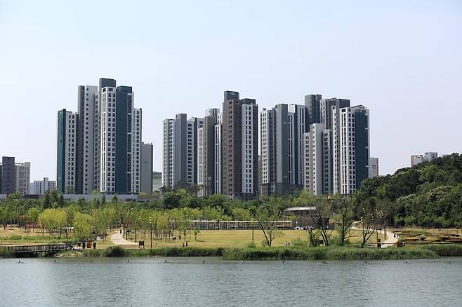 동탄신도시 호수공원에서 본 전경. / 사진=게티이미지뱅크