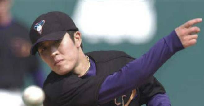 월드시리즈에서 우승한 최초의 한국인 선수 김병현. 연합뉴스