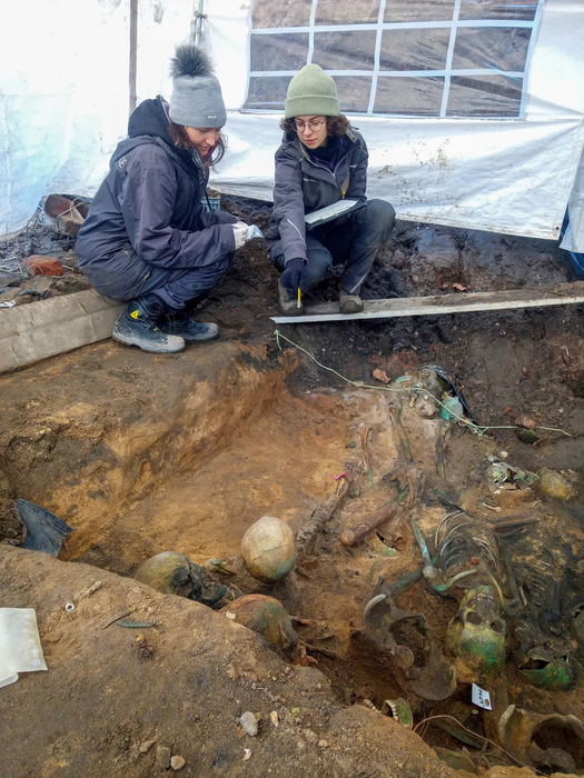 독일 뉘른베르크 집단 무덤 발굴 현장. 17세기경 흑사병 환자들이 묻혔을 것으로 추정된다. 사진=인 테라 베리타스