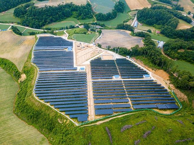 브라이트에너지파트너스(BEP)가 보유·운영 중인 5MW 규모의 태양광 발전소. BEP 제공