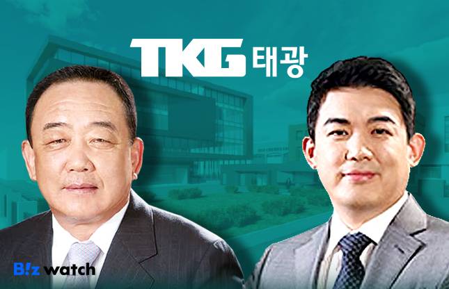TKG(옛 태광실업)그룹 고 박연차 창업주(왼쪽). 장남 박주환 현 회장.