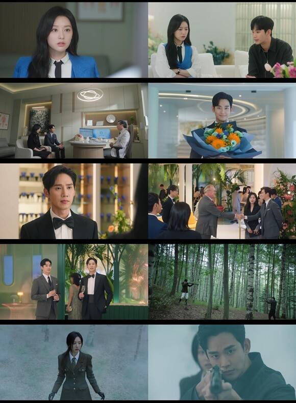 '눈물의 여왕' 2회 만에 시청률 8,7%를 기록하며 두자릿 수를 넘보기 시작했다. /tvN 방송화면 캡처