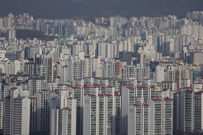 서울 시내 아파트 단지 전경. (출처=연합뉴스)