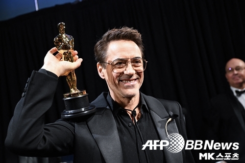 배우 로버트 다우니 주니어가 남우조연상을 수상했다. 사진=ⓒAFPBBNews = News1