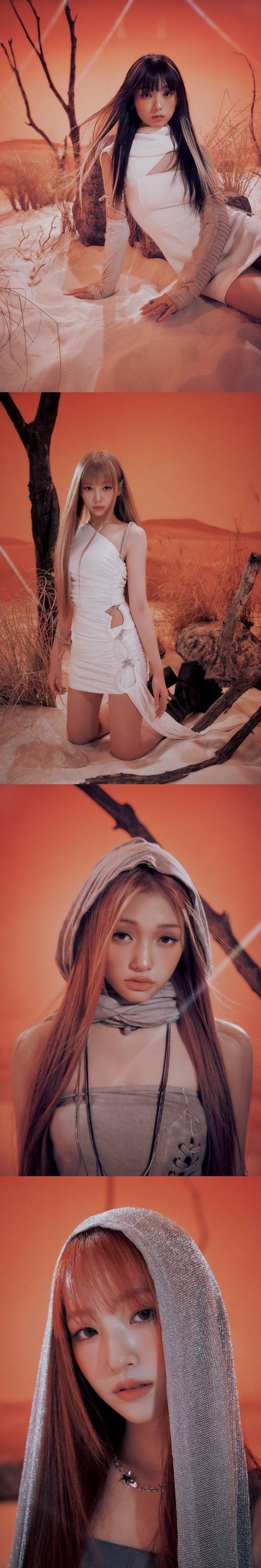 그룹 유니스(UNIS) 진현주, 나나, 젤리당카, 방윤하가 자꾸만 눈이 가는 비주얼을 드러냈다. 사진 = F&F엔터테인먼트