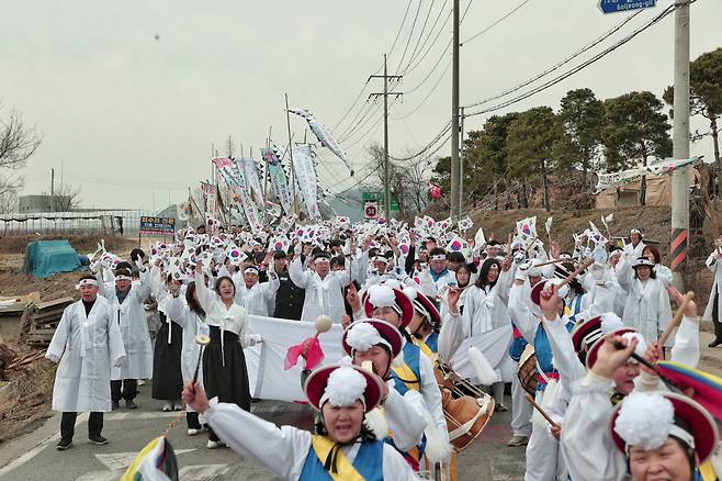 당진시 면천공립보통학교 3.10학생독립만세운동 제17회 기념식 및 재현 행사 모습 ⓒ당진시 제공