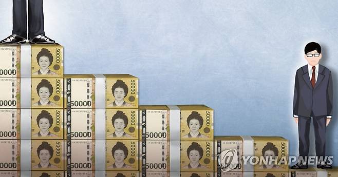 소득 격차 (PG) [장현경. 정연주 제작] 일러스트