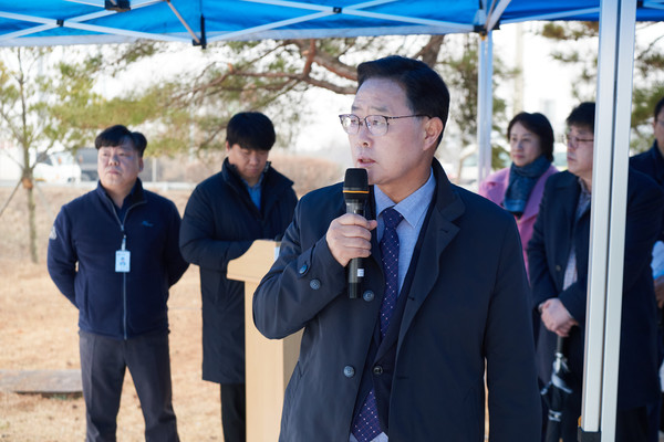 강수현 양주시장 현장 간부회의 주재 모습(사진제공=양주시청)