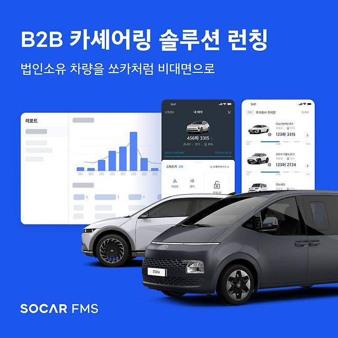 쏘카, B2B 카셰어링 솔루션 '쏘카FMS' 출시 / 쏘카 제공