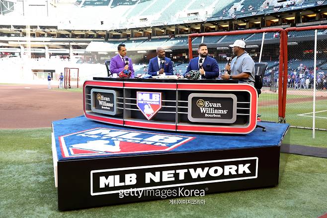 메이저리그 MLB 네트워크가 진행하는 오픈 스튜디오 프리뷰. 티빙은 여기서 아이디어를 착안해 KBO에 도입하고자 하나, 현실적으로는 쉽지 않아 보인다. 게티이미지