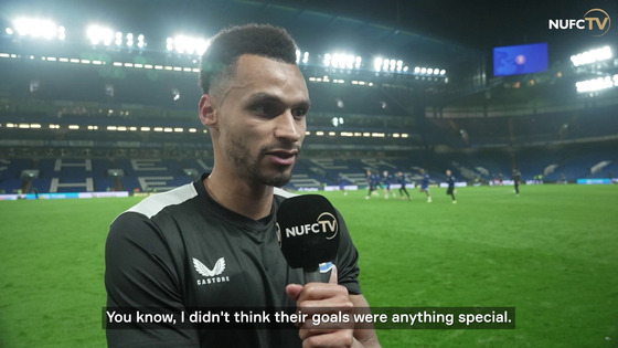 Newcastle United winger Jacob Murphy speaks after Monday's 3-2 loss to Chelsea in the Premier League. [ONE FOOTBALL]