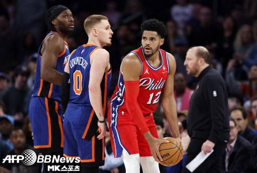 필라델피아의 해리스는 이날 단 2득점에 그쳤다. 사진(美 뉴욕)=ⓒAFPBBNews = News1