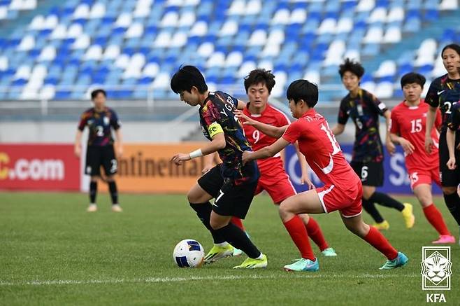 [서울=뉴시스] 한국 여자 축구 20세 이하(U-20) 대표팀. (사진=대한축구협회 제공) *재판매 및 DB 금지