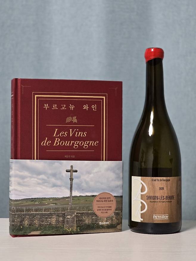 백은주 저&nbsp;<부르고뉴 와인>과&nbsp; 비노쿠스 수입 부르고뉴 와인 Petit Roy. 최현태 기자