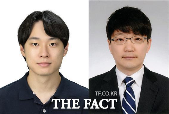 주수빈 인하대 바이오메디컬 사이언스·엔지니어링 전공 박사과정 학생과 김태원(오른쪽) 인하대 해양과학과 교수/인하대