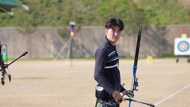 2024년 양궁 리커브 국가대표 자격을 얻은 김제덕. 사진=대한양궁협회