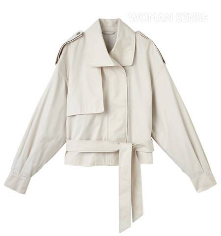 아이보리 벨티드 크롭트 트렌치코트 19만원 앤아더스토리즈.