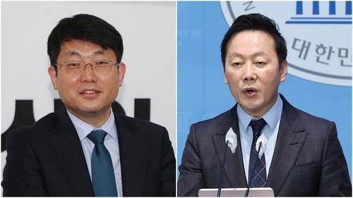 국민의힘 도태우 후보(왼쪽)와 더불어민주당 정봉주 전 의원