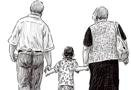 The increase in grandparents' participation in child-rearing is leading the government to expand its scope for child care leave. [SHUTTERSTOCK]