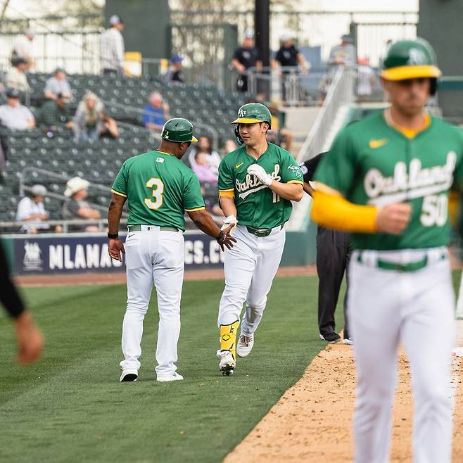 오클랜드 어슬레틱스 박효준은 시범경기 맹활약 하며 개막 엔트리 진입 청신호를 켰다. 오클랜드 어슬레틱스 공식 SNS