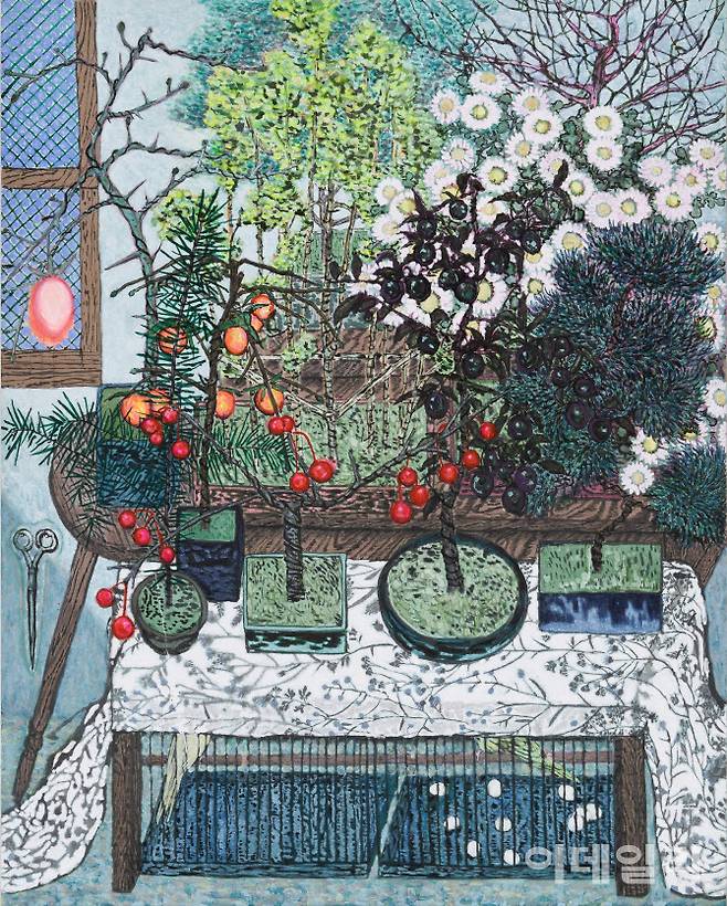 황예랑 ‘실내에서 나무와 새를 기르는 방법’(2024 사진=페이지룸8)