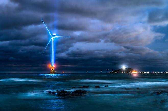 박치완 ‘해상풍력과 비양도’.[제주테크노파크]