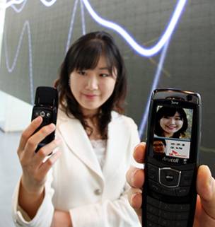 3G(휴대전화 기반 HSDPA) 기술로 가능해진 고화질 영상통화. /사진=SK텔레콤