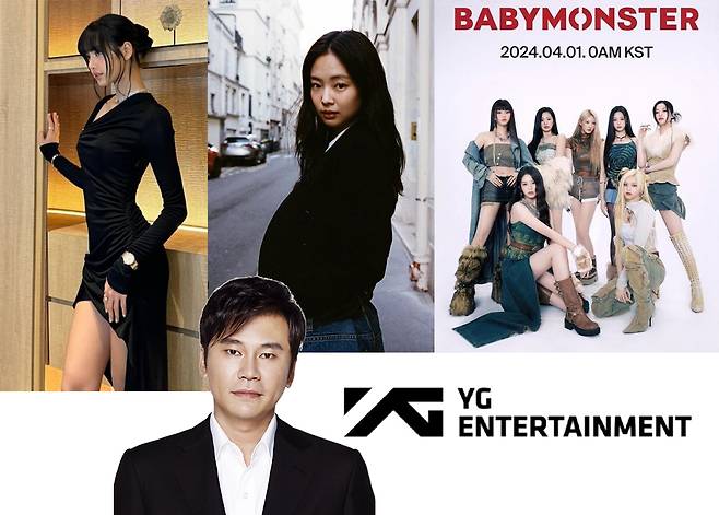 [제니 인스타그램 캡처, 리사 인스타그램 캡처, 와이지엔터테인먼트]