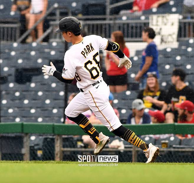 ▲ 박효준의 마지막 메이저리그 출전은 피츠버그 소속이었던 2022년이었다 ⓒ스포티비뉴스DB