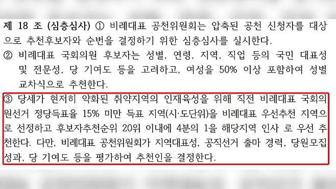 국민의힘 당규 갈무리