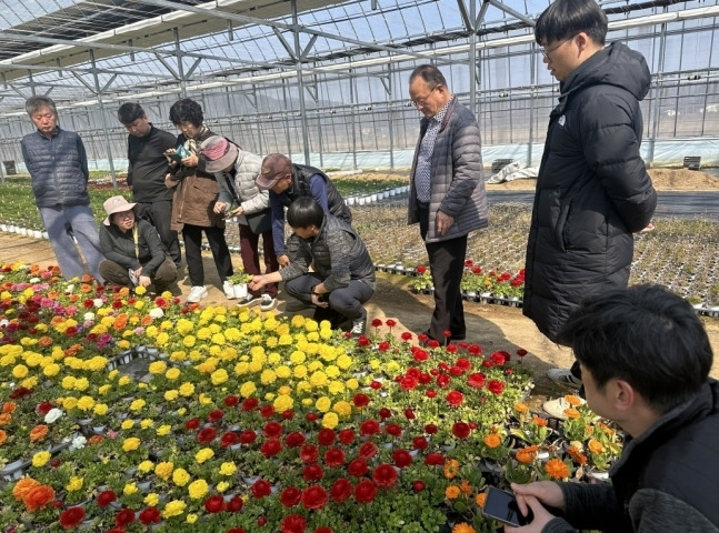 세종시 봄꽃 재배 현장 집합교육 자료사진. (세종시 제공) / 뉴스1