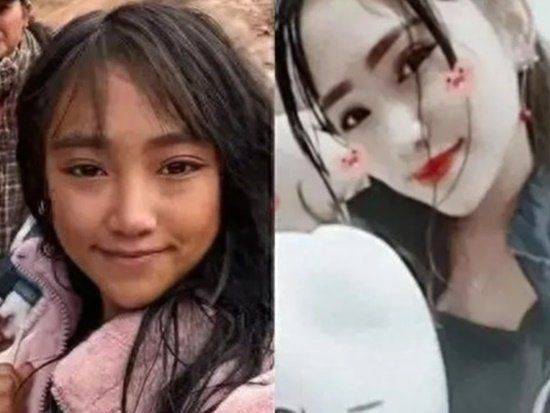 가난한 산골 처녀 행세를 하며 농산물을 팔아 폭리를 취해온 중국의 인플루언서 '량산멍양'(왼쪽)과 그의 실제 모습. [사진출처=SNS]