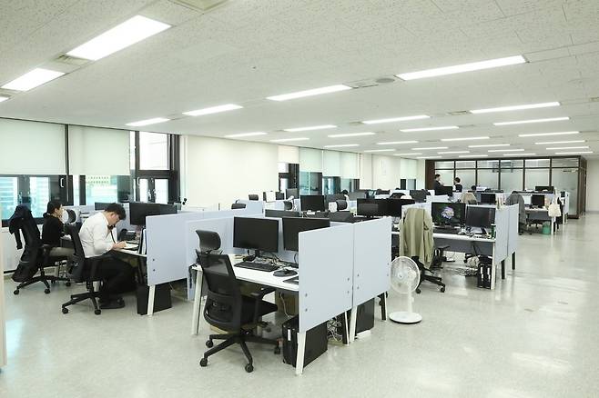 통일부 기획조정실 사무공간. 통일부는 지난해 11월 온북을 도입했다. / 사진=통일부