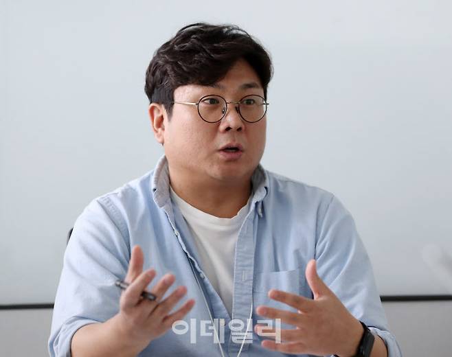 김성호 케이뱅크 금융사기대응팀 매니저가 18일 서울 중구 케이뱅크 본사에서 인터뷰를 진행하고 있다.(사진=김태형 기자)