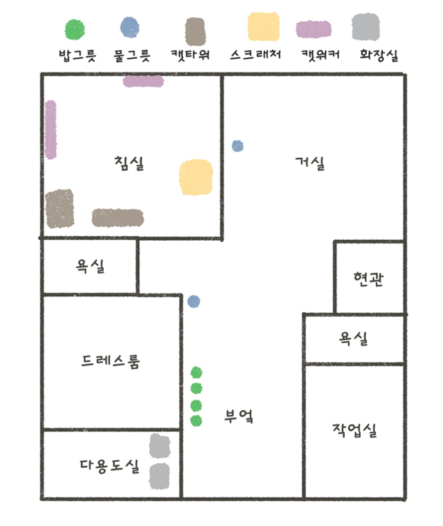사연자 읏디의 집 평면도. 사연자 제공