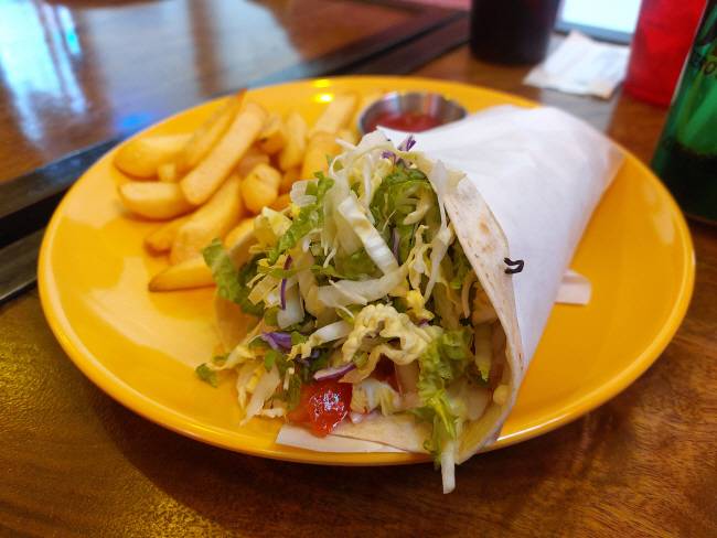 멕시코의 쌈 요리인 ‘타코끼리’의 부리토.