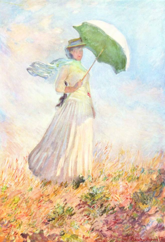 클로드 모네, '파라솔을 든 여인', 1886