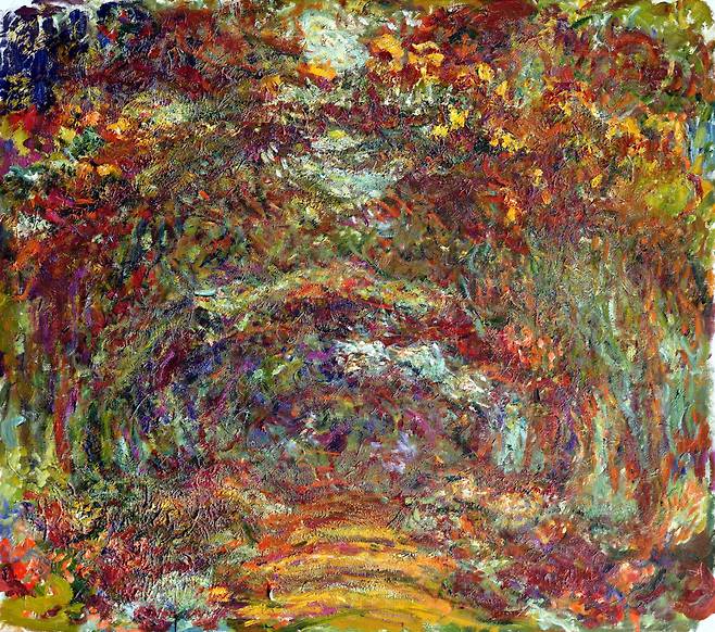 클로드 모네, 'The rose-way in Giverny', 1922년경