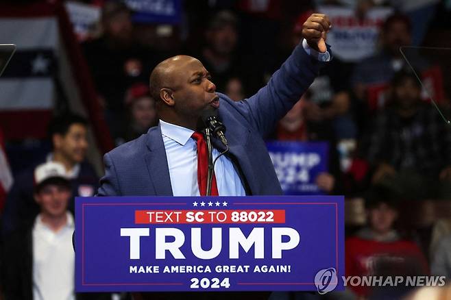 팀 스콧 공화당 상원의원 [로이터 연합뉴스 자료 사진. 재판매 및 DB 금지]