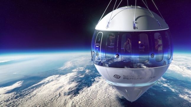 미국 기업 스페이스 퍼스펙티브가 내년부터 관광용 우주 캡슐 ‘넵튠’의 비행을 정식으로 운영한다고 밝혔다. 사진은 넵튠 상상도. 고도 30㎞까지 상승한다. [사진=스페이스 퍼스펙티브]