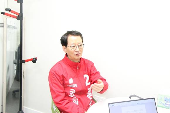 최은석 국민의힘 동구군위군갑 후보 [사진=이창재 기자]