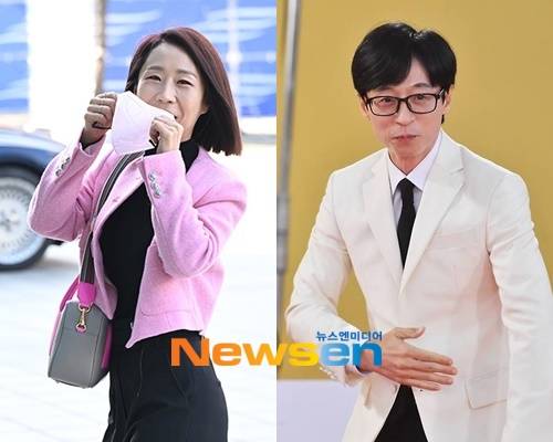 왼쪽부터 정선희 유재석/뉴스엔DB