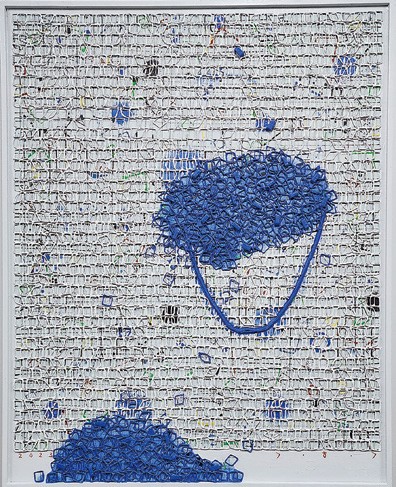 김형길 작가의 《푸른언어23》 ⓒ2024 한국미술응원프로젝트展 제공